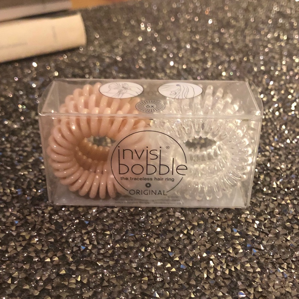 Invisi Bobble Clear/Nude 6 pack hair ties
